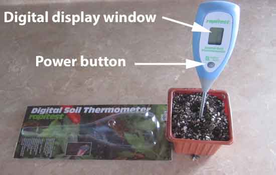 Digital soil thermometer