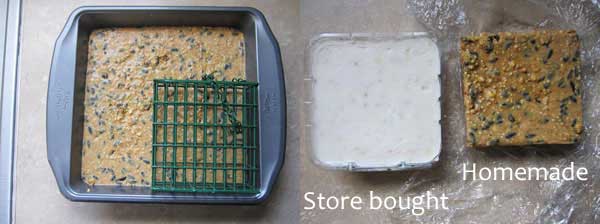 homemade vs store-bought suet cakes