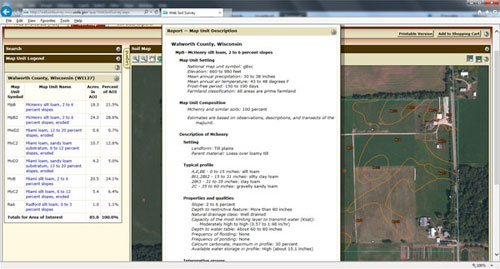 geographic soil survey info