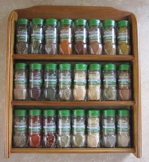 McCormick wood spice rack