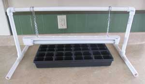 pvc grow-light stand